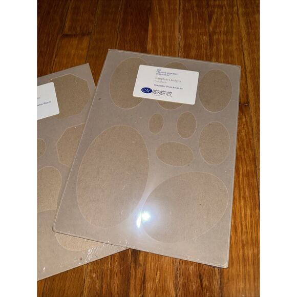 2 Creative Memories Template Designs Stars Hearts Geometric Shapes Ovals Circles - Picture 2 of 7